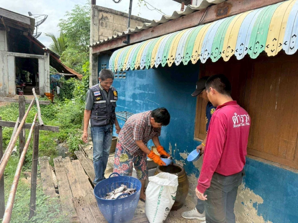 ตำรวจสมุทรสงครามฝึกทักษะหมัก"น้ำปลาหมอคางดำ"ช่วยบำบัดคนเสพยา