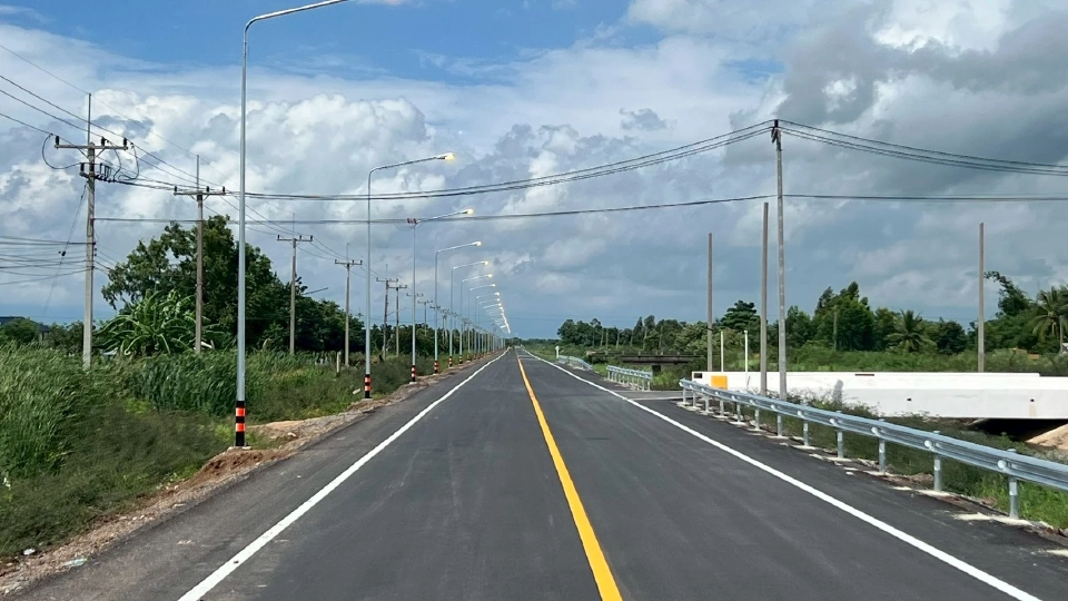 ‘ทางหลวงชนบท’ เปิดวิ่งถนนสาย นย.5032 จ.นครนายก เชื่อม 3 จังหวัด