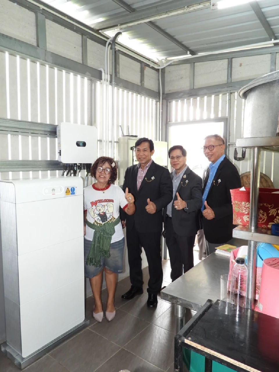 สมาคมสันนิบาตฯ ตรวจรับงาน-เยี่ยมชมโรงงาน โครงการต่อลมหายใจ ขรก. ลดค่าไฟ 30%