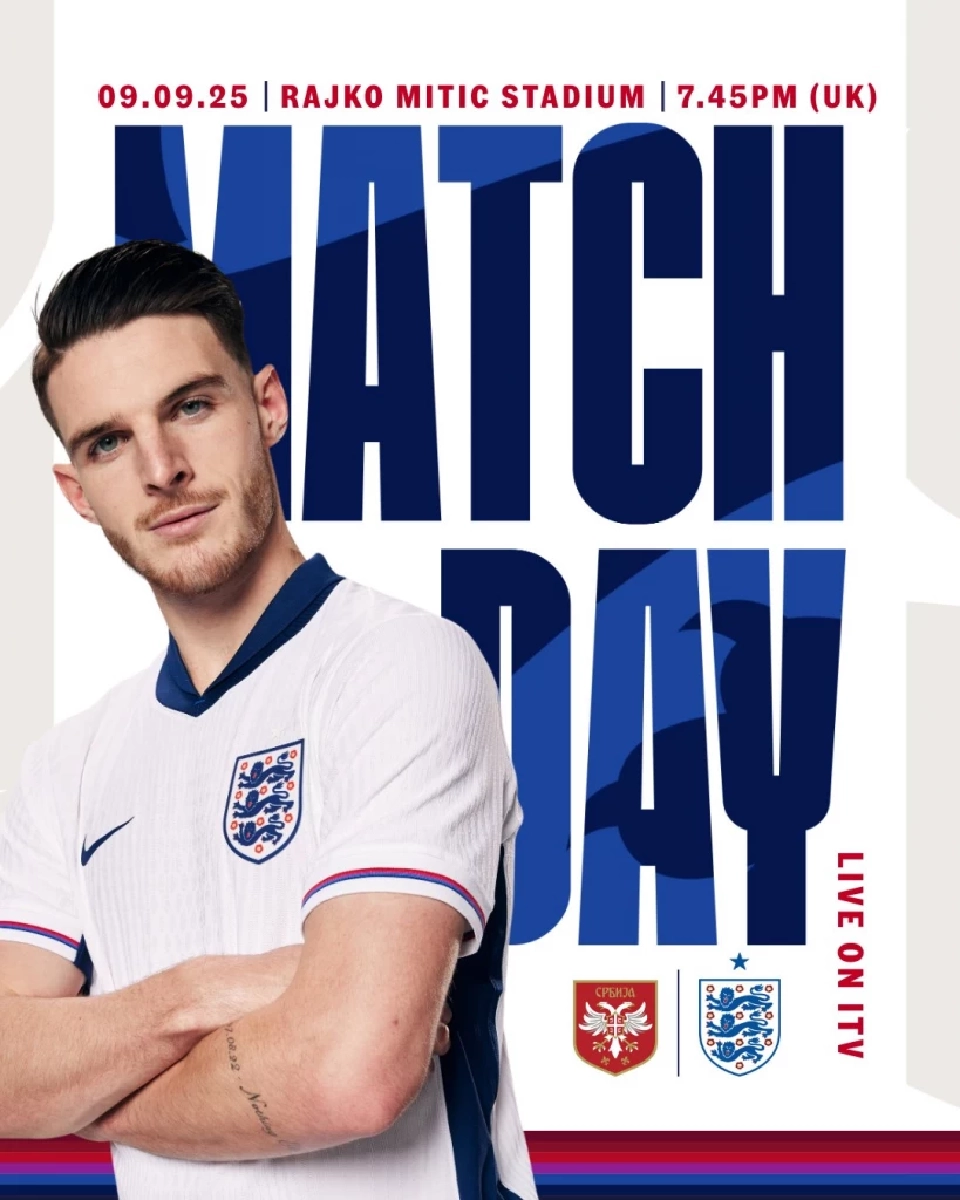 LIVE ดูบอลสด เซอร์เบีย VS อังกฤษ ถ่ายทอดสดฟุตบอลโลก 2026 รอบคัดเลือก 01.45 น.