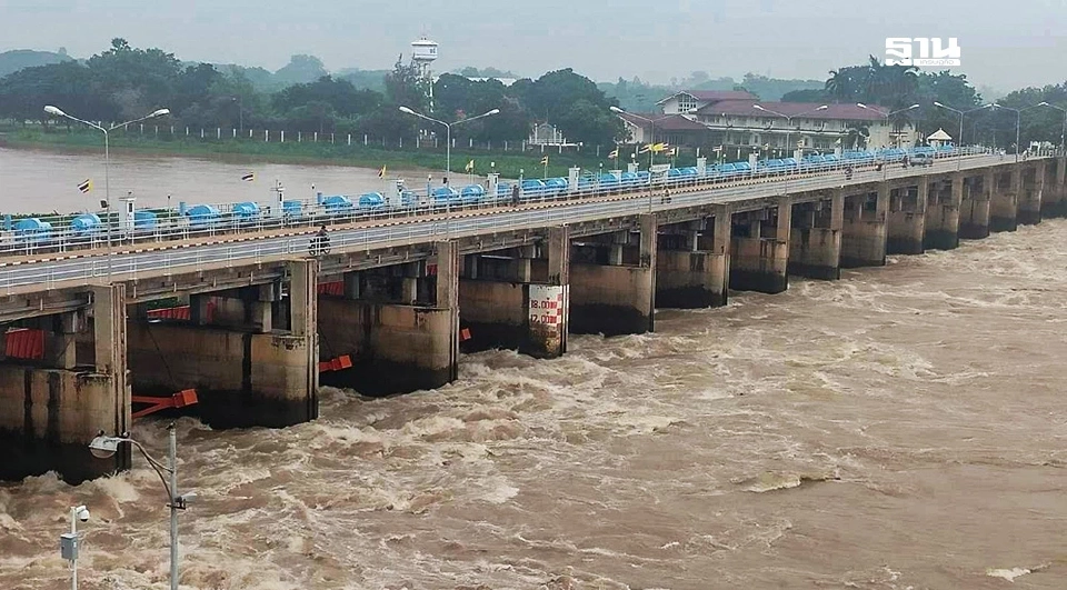 กรมชลประทาน ปรับเพิ่มการระบายน้ำเขื่อนเจ้าพระยา  2,000 – 2,500 ลบ.ม./วินาที