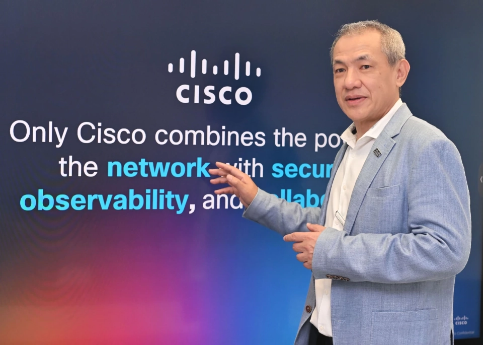 ซิสโก้ แนะองค์กรไทย ยกระดับโครงสร้างพื้นฐาน AI ดันไทยสู่ฮับดาต้าเซ็นเตอร์