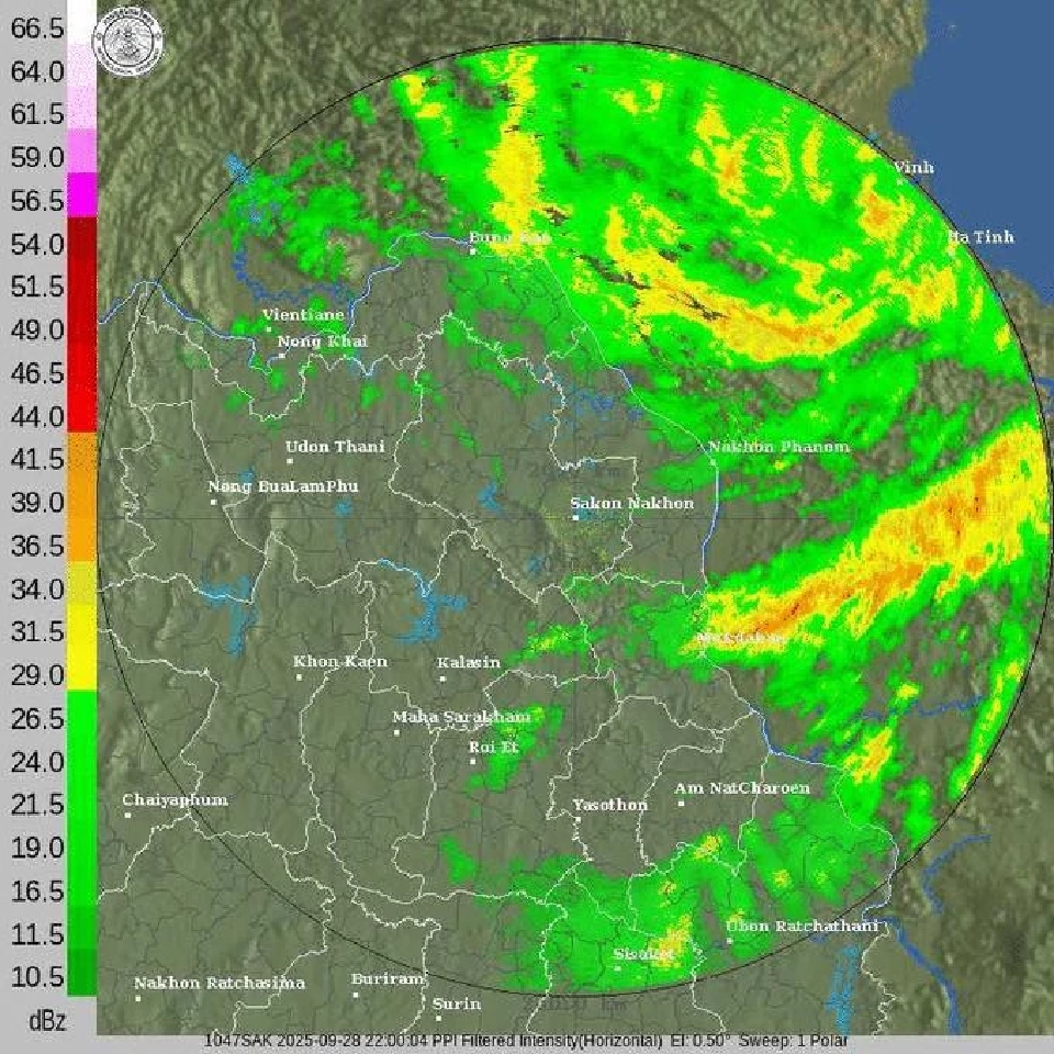 อิทธิพลของพายุ “บัวลอย” ร่องมรสุมกำลังแรงพาดผ่านไทย 