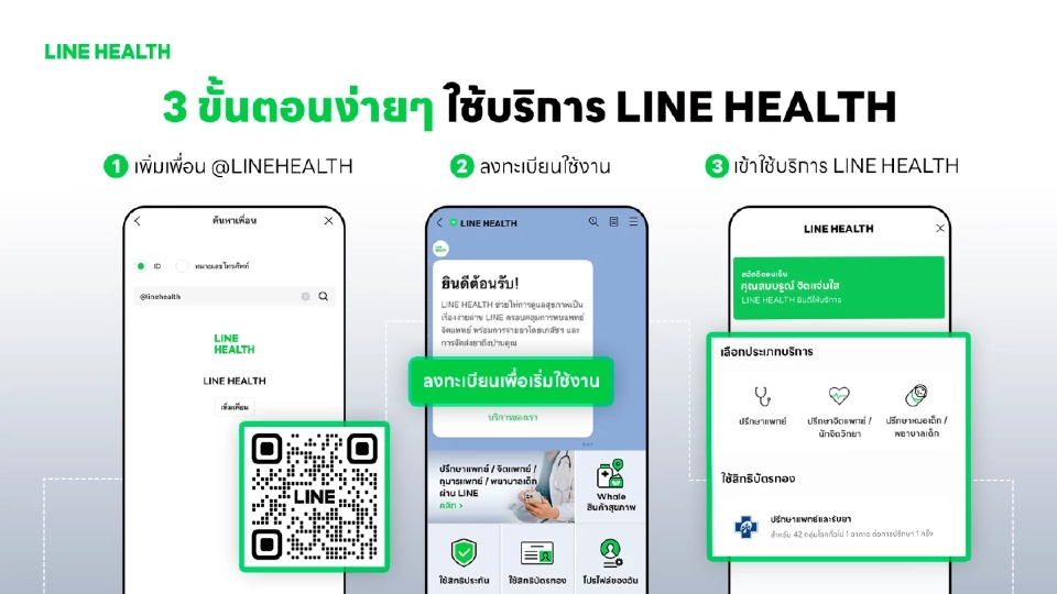 3 ขั้นตอนมีหมอดูแลใกล้ตัว เบิกค่ารักษาออนไลน์ ผ่าน LINE HEALTH