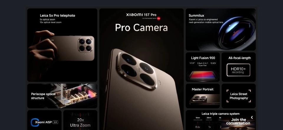 เปิด Xiaomi 15T- Xiaomi 15T Pro ชูกล้อง Leica ราคาเริ่ม 15,990 บาท