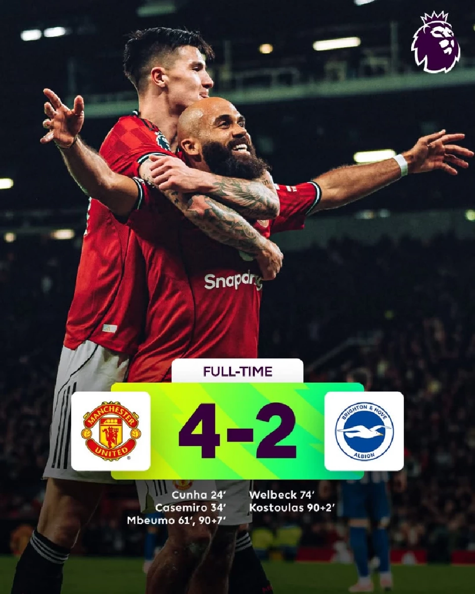 แมนเชสเตอร์​ยู​ไนเต็ด​ ชนะ ไบรท์ตัน​