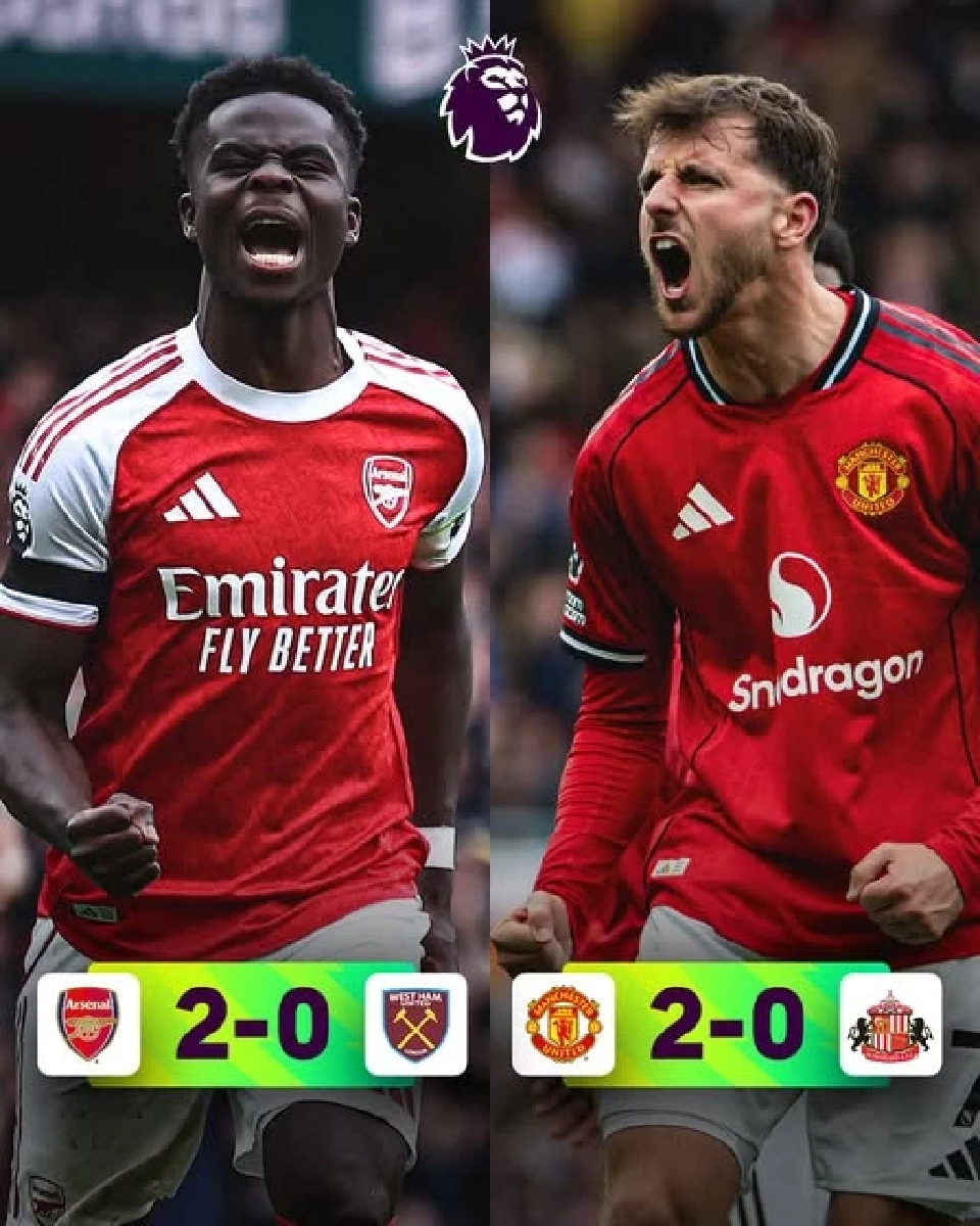 อาร์เซนอล ชนะ เวสต์แฮม ส่วนแมนฯยูไนเต็ด ชนะ ซันเดอร์แลนด์