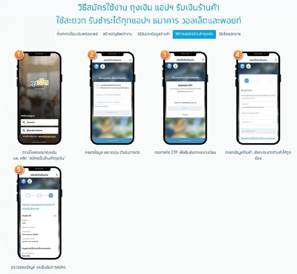 ลงทะเบียนร้าน