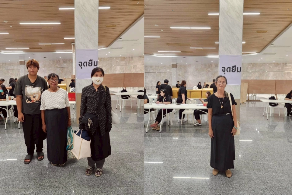 เปิดยืมกระโปรง-ผ้าถุงฟรี ถวายสักการะเบื้องหน้าพระฉายาลักษณ์“สมเด็จพระพันปีหลวง”