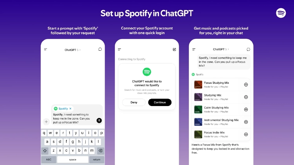 Spotify ผนึก ChatGPT เปลี่ยนทุกคำสั่งผู้ใช้ให้กลายเป็นการฟังแบบเฉพาะตัว