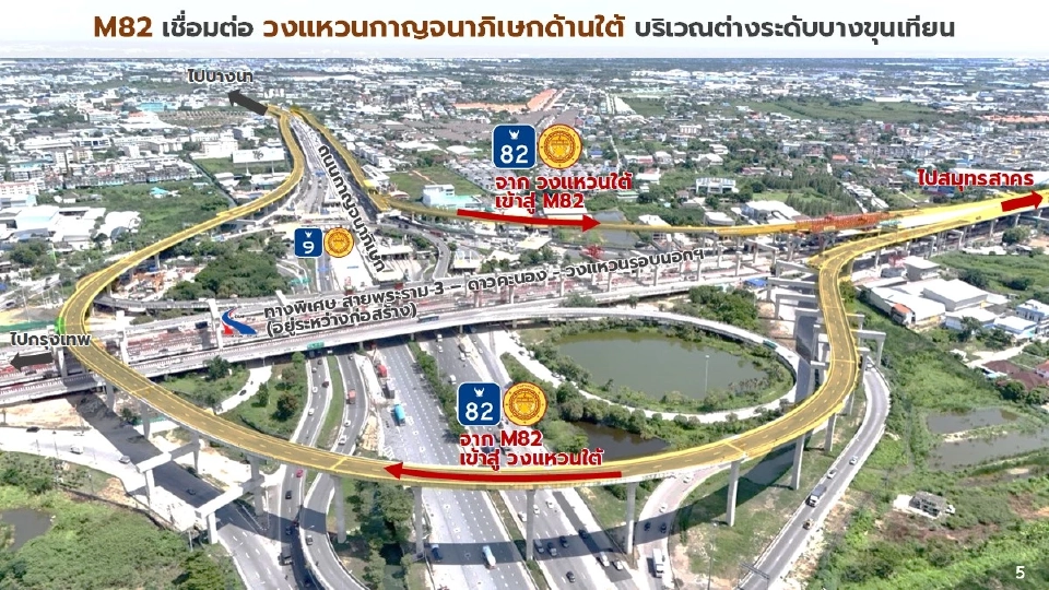 22 ต.ค.นี้ 'ทางหลวง' เปิดวิ่ง 'มอเตอร์เวย์บางขุนเทียน-เอกชัย' แก้รถติดพระราม 2