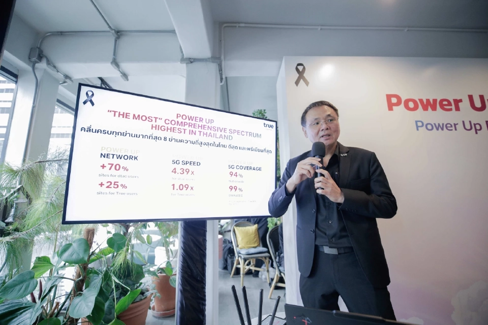 ทรู คอร์ปอเรชั่น รวมคลื่น 2600+2300MHz รายแรก 5G แรงขึ้น 80%