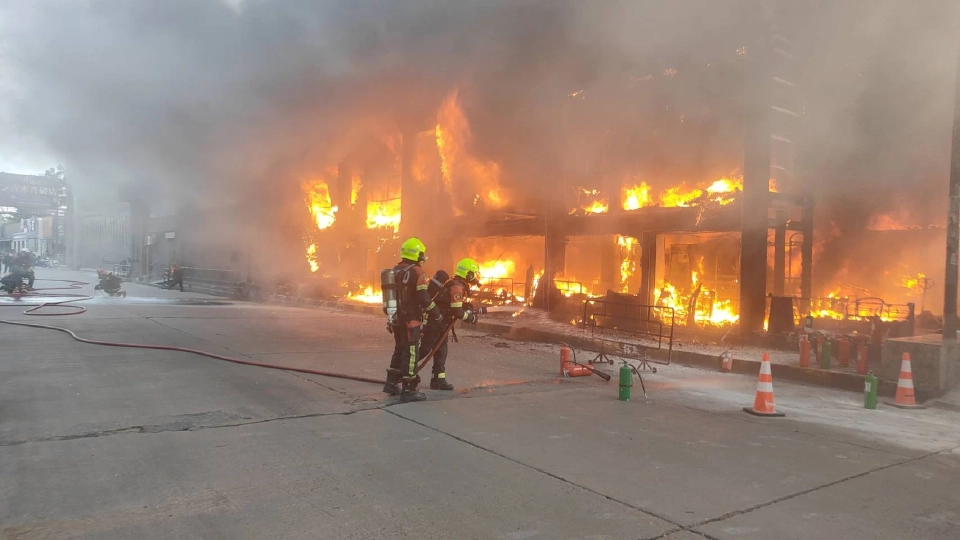 ด่วน ไฟไหม้ร้าน Route66 สถานบันเทิงชื่อดังย่าน RCA พระราม9