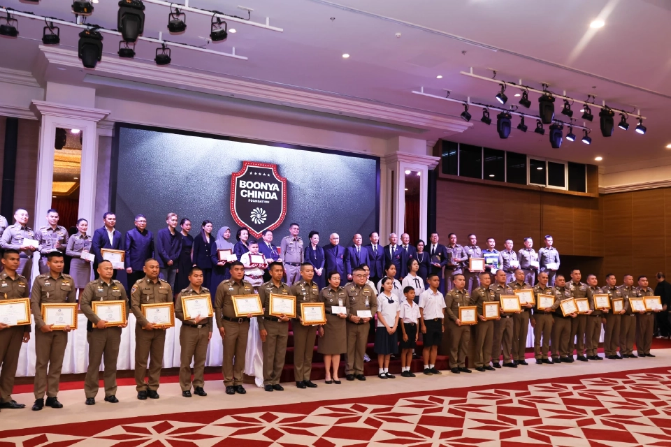 มูลนิธิบุณยะจินดามอบ 369 รางวัล-ทุน 3.26 ล้าน เชิดชูตำรวจ ผู้เสียสละเพื่อสังคม