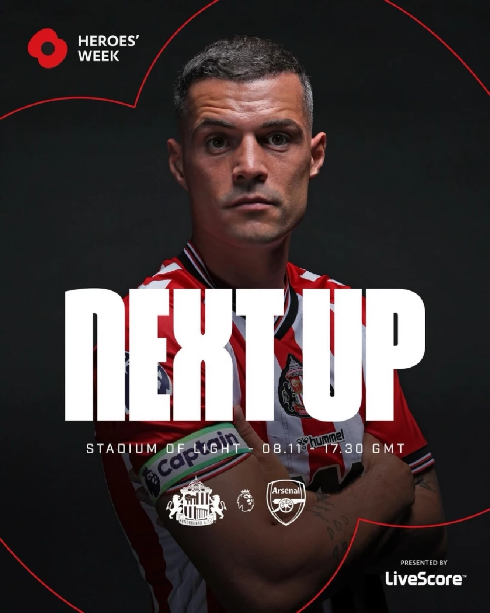 LIVE ถ่ายทอดสด ซันเดอร์แลนด์ พบ อาร์เซนอล ดูบอลสดพรีเมียร์ลีก 00.30 น.