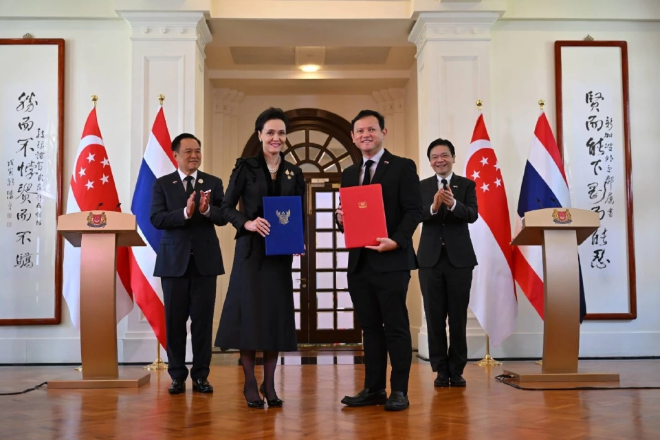 ไทย -สิงคโปร์เซ็น MOU ความร่วมมือค้าข้าว 1 แสนตัน ใน 5 ปี