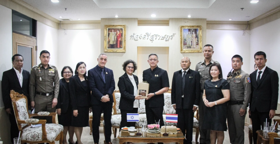 ทูตอิสราเอลพบผู้ว่าฯ สุราษฎร์ธานี ถกปมตรวจเข้มนักท่องเที่ยว