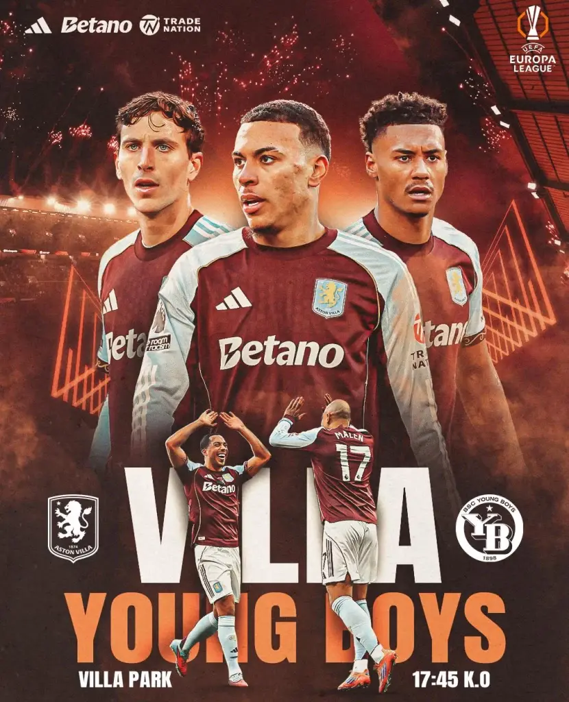 ถ่ายทอดสด แอสตัน วิลล่า พบ ยัง บอยส์ ดูบอลสดยูฟ่ายูโรปาลีก 00.45 น.