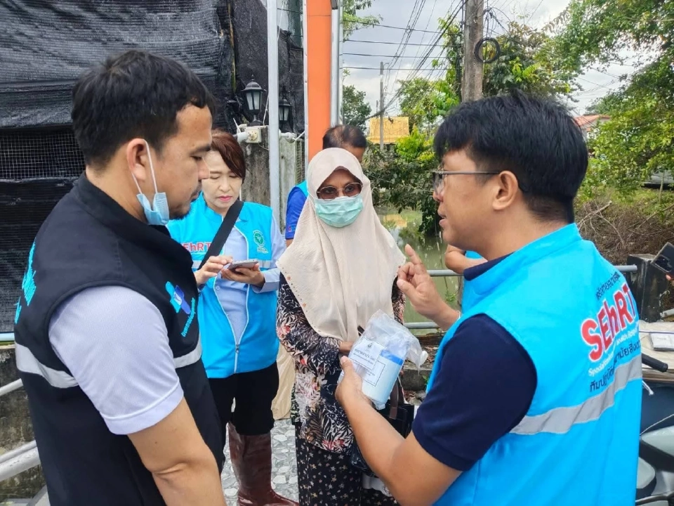 กรมอนามัย ระดมทีม SEhRT ฟื้นฟูจัดการสุขาภิบาลสิ่งแวดล้อม น้ำท่วมใต้