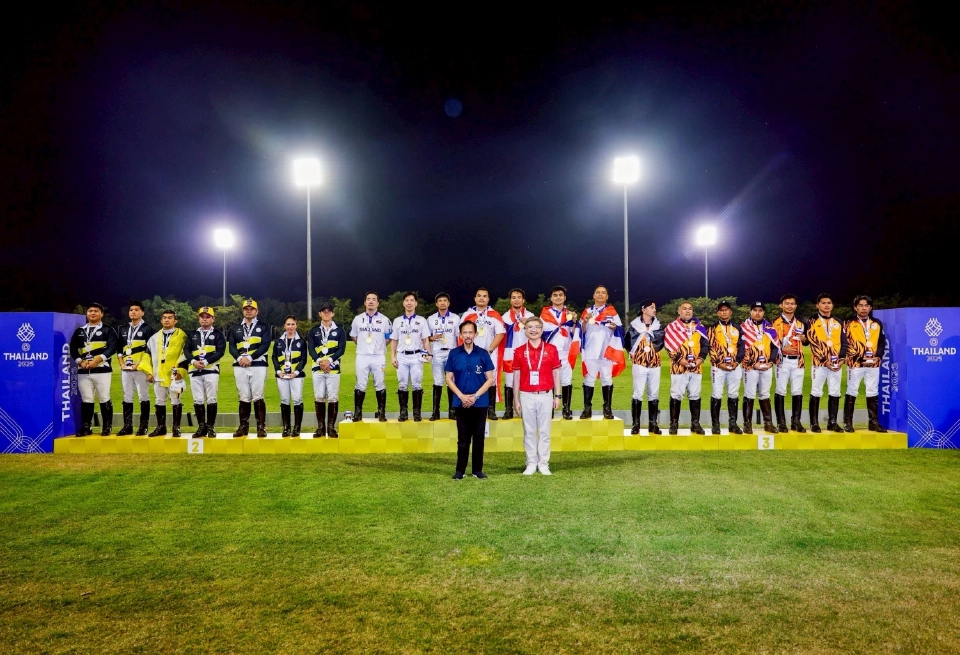 ซีเกมส์ 2025 ต็อบ อัยยวัฒน์ นำทีมชาติไทย พิชิตบรูไน คว้าเหรียญทองแรกกีฬาขี่ม้าโปโล