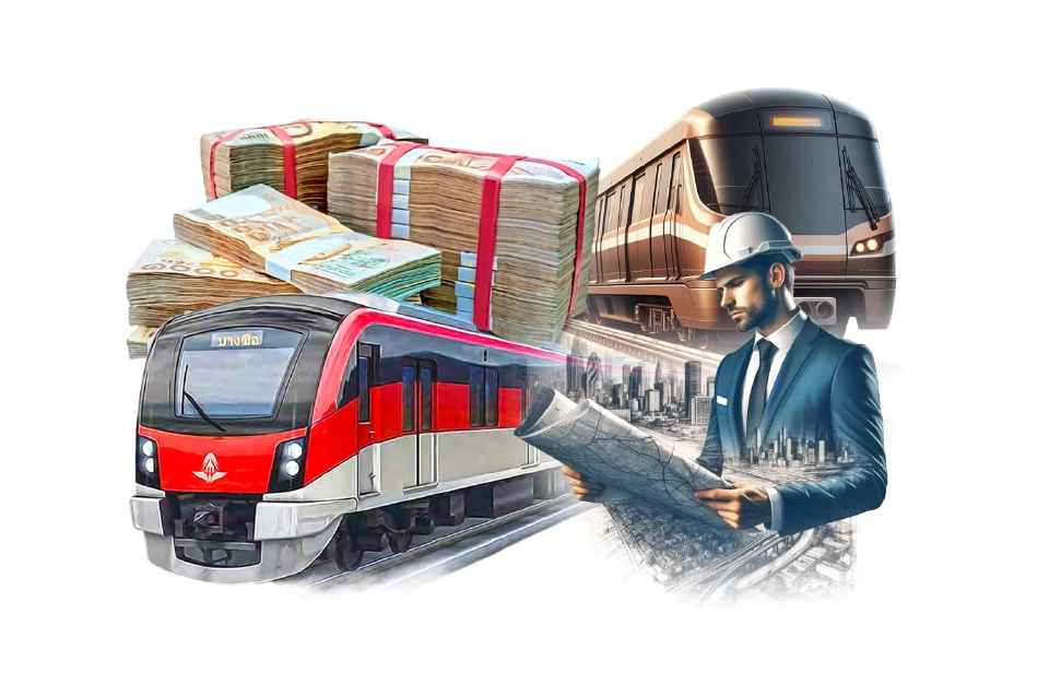 สแกนแผน M-MAP 2 ดัน ‘รถไฟฟ้าต่อขยายสายสีแดง-สีน้ำตาล’ 6.3 หมื่นล้าน