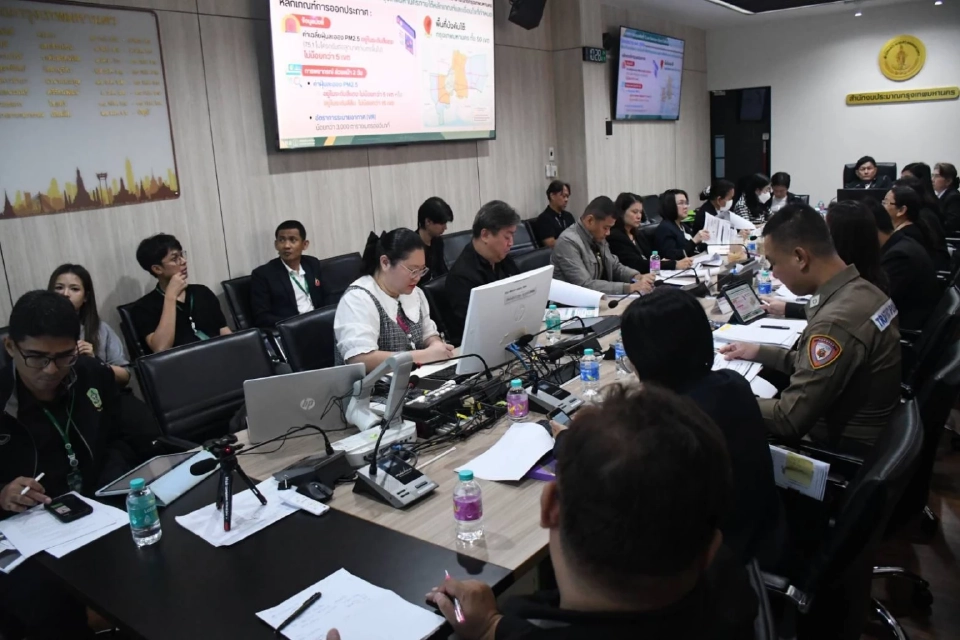 การประชุมคณะกรรมการพิจารณาการออกประกาศเขตมลพิษต่ำ (Low Emission Zone: LEZ) ในพื้นที่กรุงเทพมหานคร 