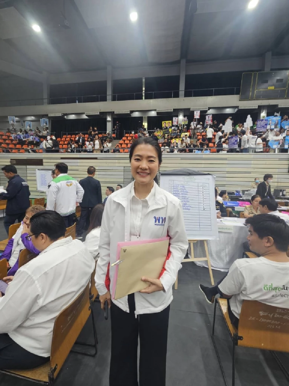 กองเชียร์เฮลั่น ผู้สมัคร สส. จับได้เบอร์หาเสียง“จำง่าย”