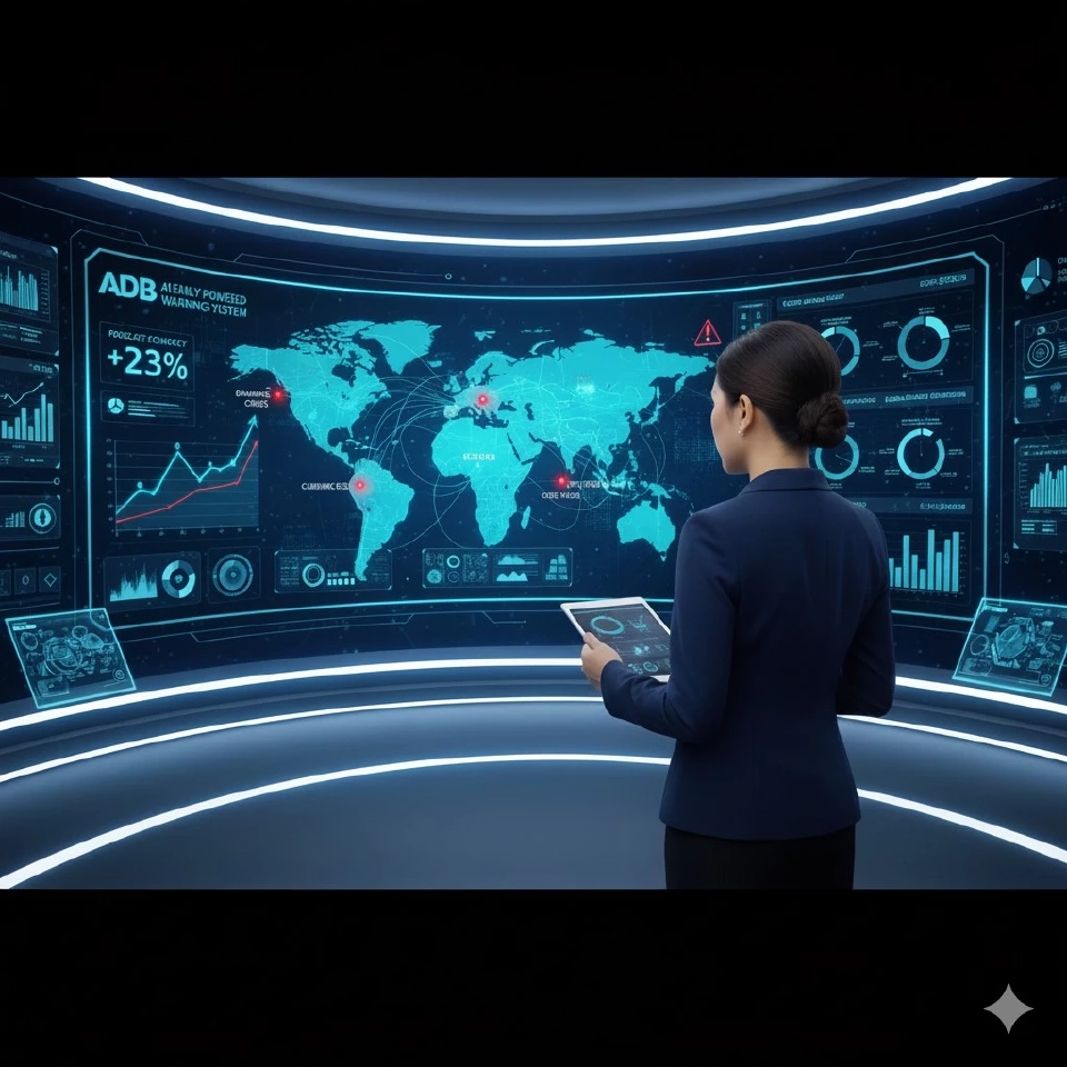ADB เปิดตัวระบบ AI พยากรณ์วิกฤตเศรษฐกิจแม่นยำขึ้น 23% รับมือความเสี่ยงใหม่