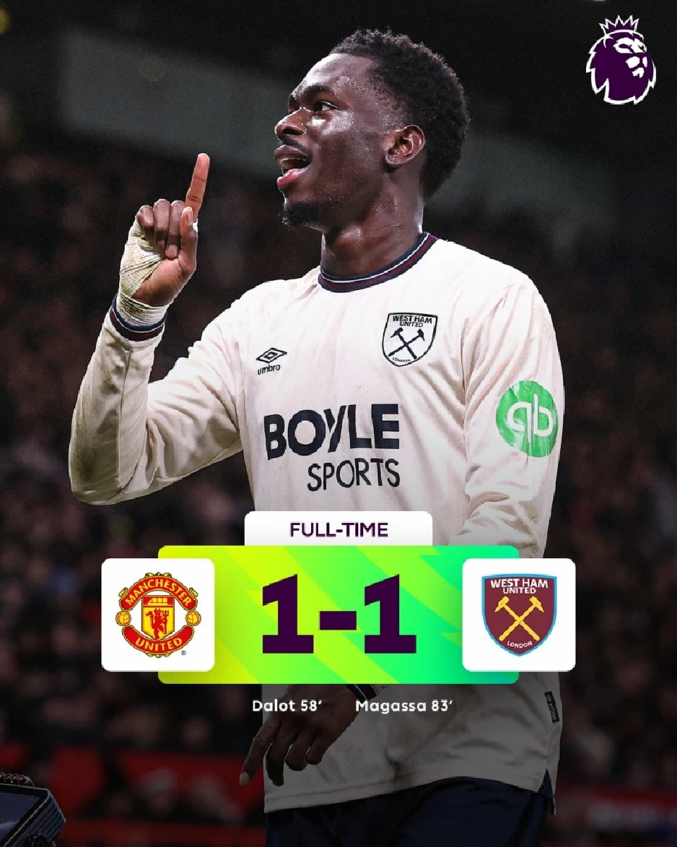 แมนยู เสมอ เวสต์แฮม ​เช็กผลบอลสดทุกคู่ สรุปตารางคะแนนพรีเมียร์ลีกล่าสุด 