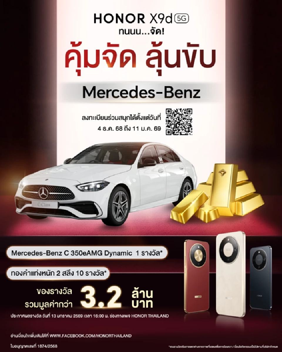 HONOR X9d 5G มาแรง ทำสถิติใหม่! ยอดขายวันแรกพุ่ง 2.91 เท่า