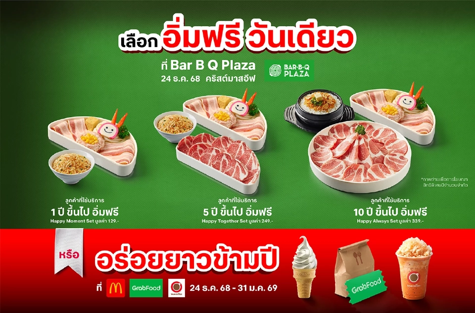 ทรูส่งสุขปีใหม่ “ยิ่งอยู่นาน ยิ่งรักกัน” มอบมื้ออิ่มฟรีแบรนด์ดัง