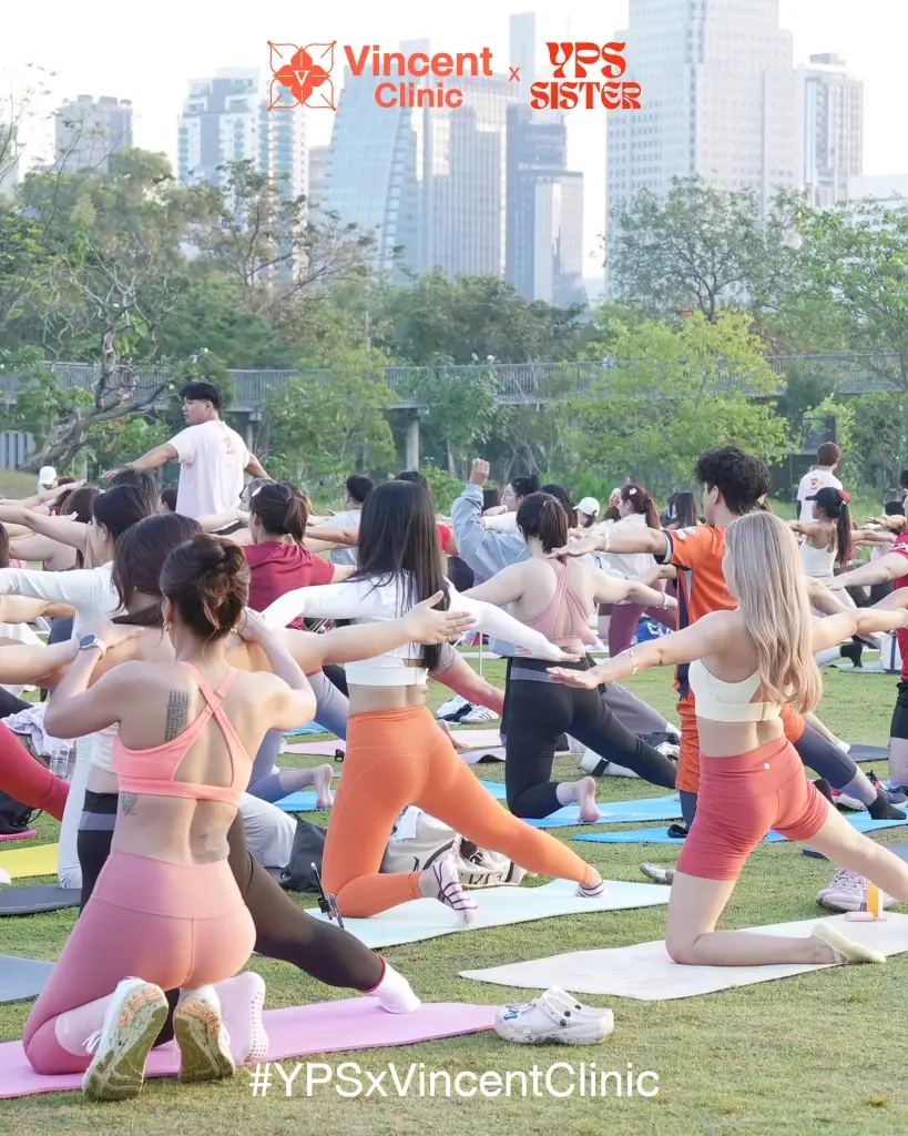 Vincent Clinic x YPS Pilates ชวนเล่นพิลาทิสในสวนกลางกรุง ปรับสมดุลร่างกาย จิตใจ และผิวพรรณ