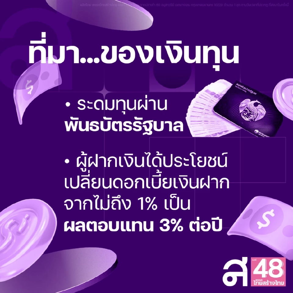 ไทยสร้างไทยตีปี๊บเติมทุน“คนตัวเล็ก”เข้าถึงแหล่งทุนดอกเบี้ยต่ำกู้ได้จริง
