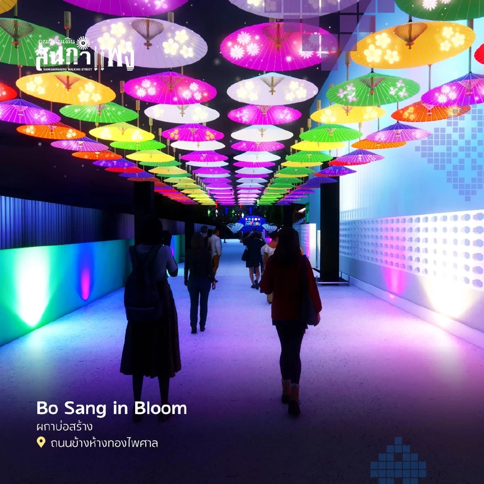 ปักหมุดถนนคนเดินสันกำแพง -ท่าแพ งาน Chiang Mai Night Market 17 ม.ค.-1 มี.ค.69