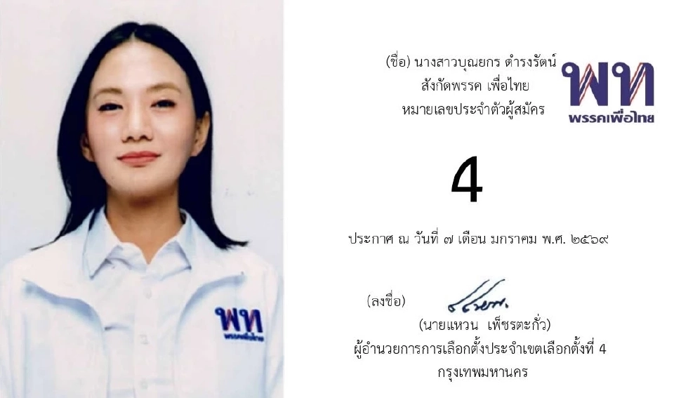 เปิดรายชื่อ 13 ผู้สมัคร สส.กรุงเทพมหานคร เขตที่ 4 ‘เขตคลองเตย-เขตวัฒนา’