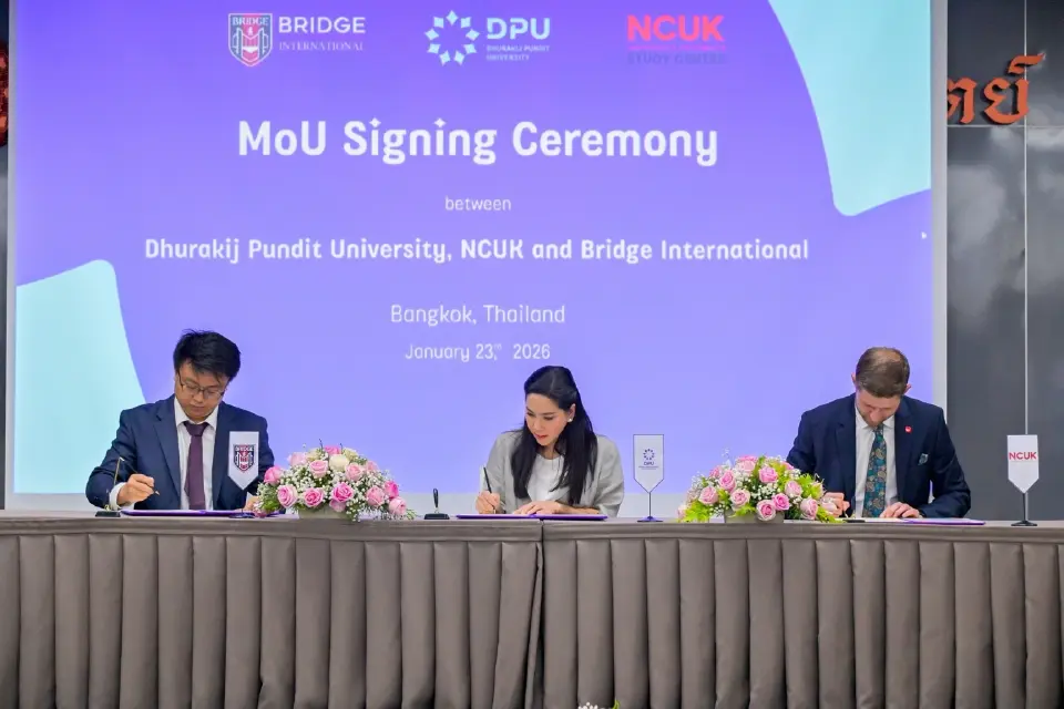 DPU ผนึก NCUK–Bridge เปิดหลักสูตรสากล ปูทางเรียนต่อมหาวิทยาลัยชั้นนำโลก