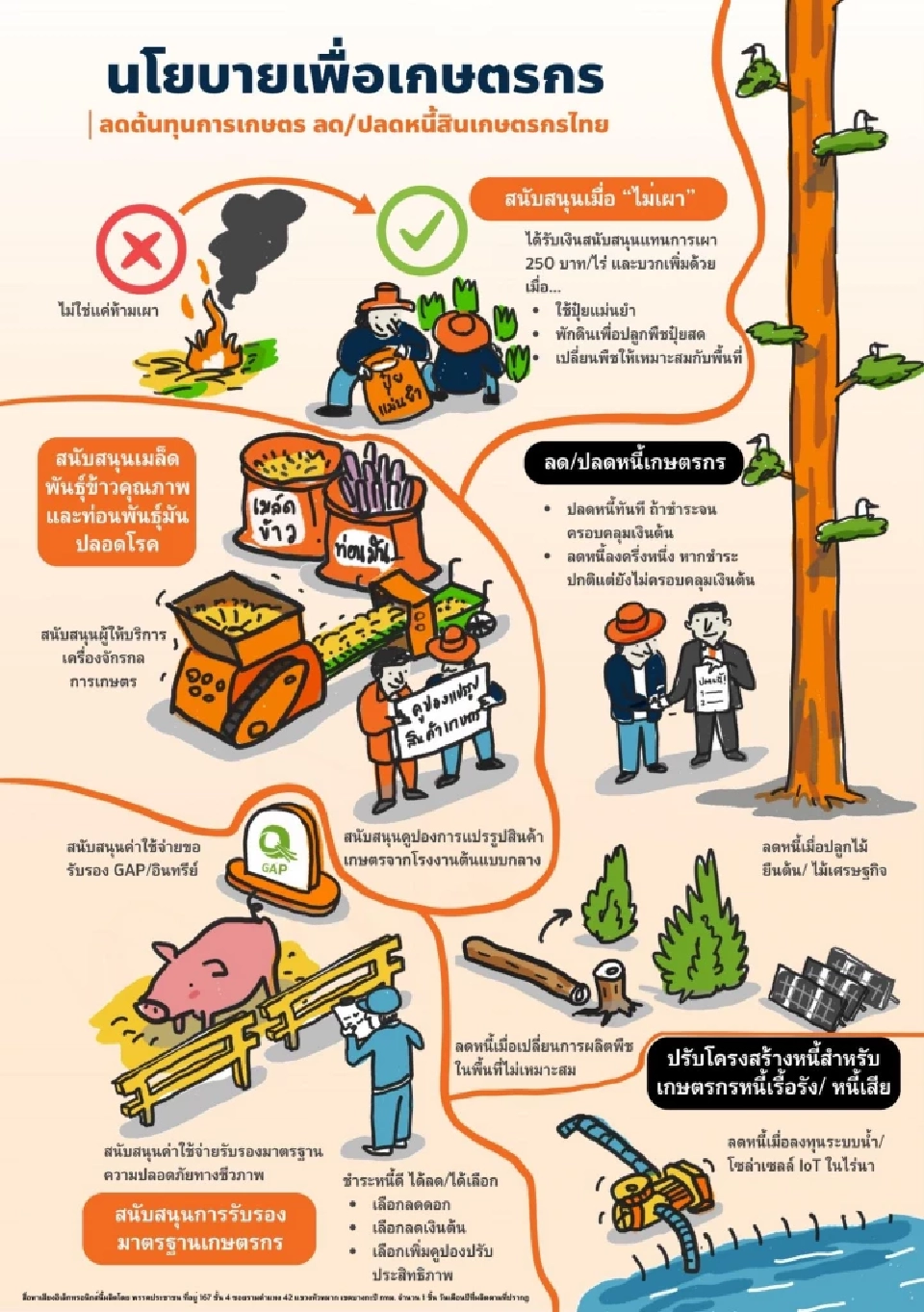เปิดนโยบายภาคเกษตร พรรคไหนเข้าตา 12.3 ล้านเสียงพร้อมเทคะแนน
