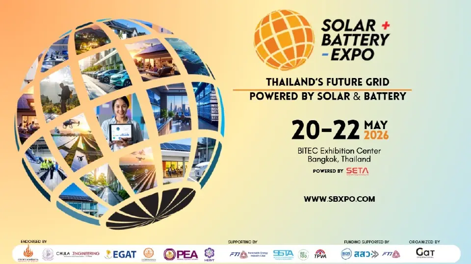 SBX 2026 งานเดียวจบ โซลาร์–แบตเตอรี่ เพื่อบ้านและโรงงาน