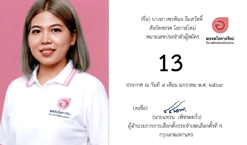 เปิดรายชื่อ 13 ผู้สมัคร สส.กรุงเทพมหานคร เขตที่ 4 ‘เขตคลองเตย-เขตวัฒนา’