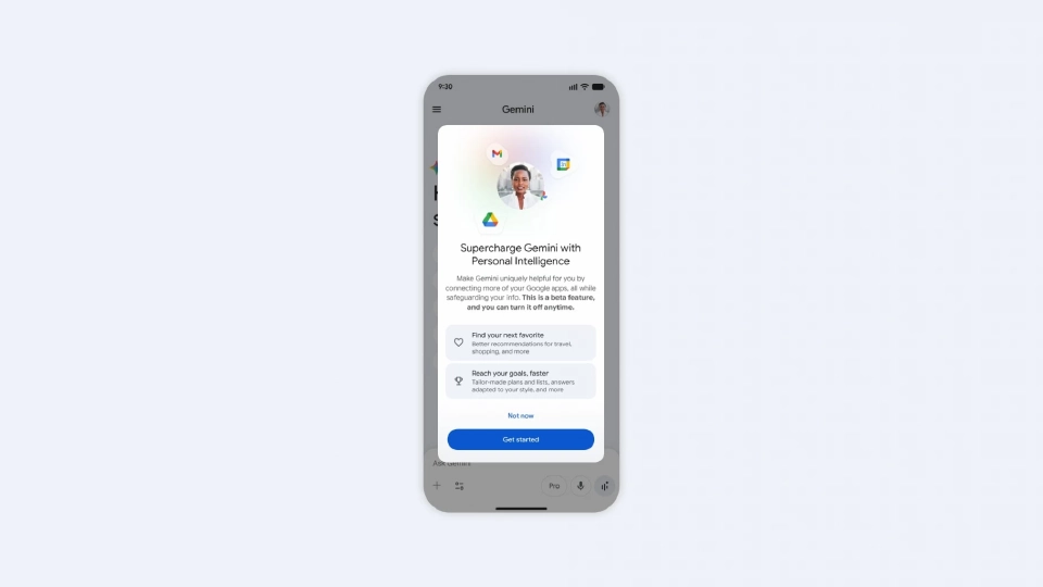 Google เปิดตัวฟีเจอร์ Personal Intelligence ยกระดับ Gemini สู่ผู้ช่วยส่วนตัว