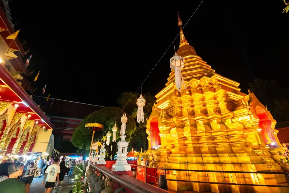 เที่ยว เชียงใหม่ Night Market เนรมิตแสงสี ถนนคนเดินสันกำแพง ท่าแพ สุดตระการตา