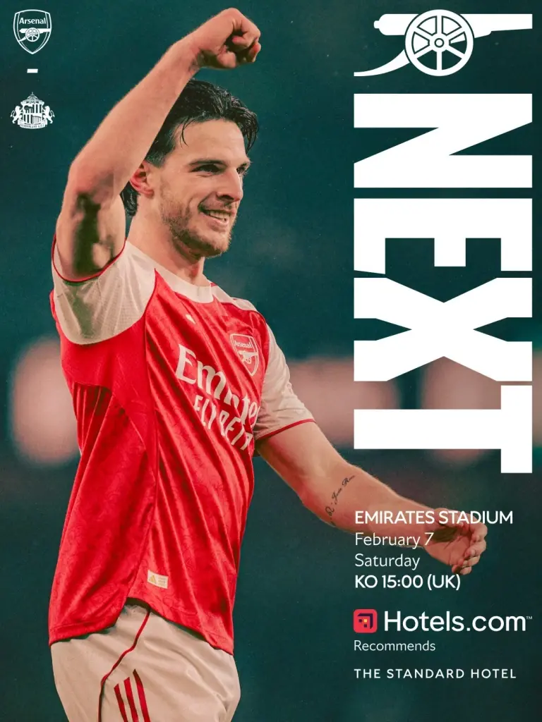 LIVE ดูบอลสด อาร์เซนอล พบ ซันเดอร์แลนด์ ถ่ายทอดสด พรีเมียร์ลีกวันนี้ 22.00 น.