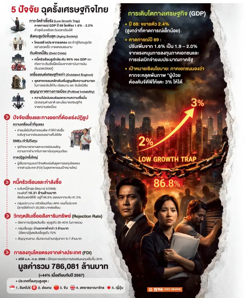 บิ๊กธุรกิจ เปิดสูตรพลิกเศรษฐกิจ พ้นวิกฤต‘คนป่วยแห่งเอเชีย’