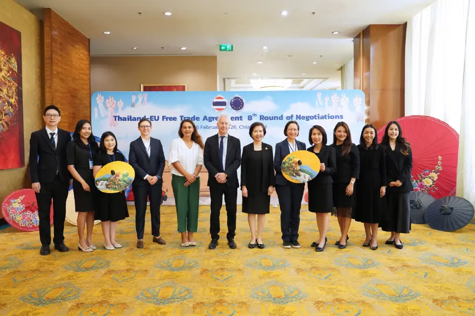 ผลเจรจา FTA ไทย–EU รอบ 8 ได้ข้อสรุปเพิ่มอีก 3 บท ตั้งเป้าปิดดีลปี 2569