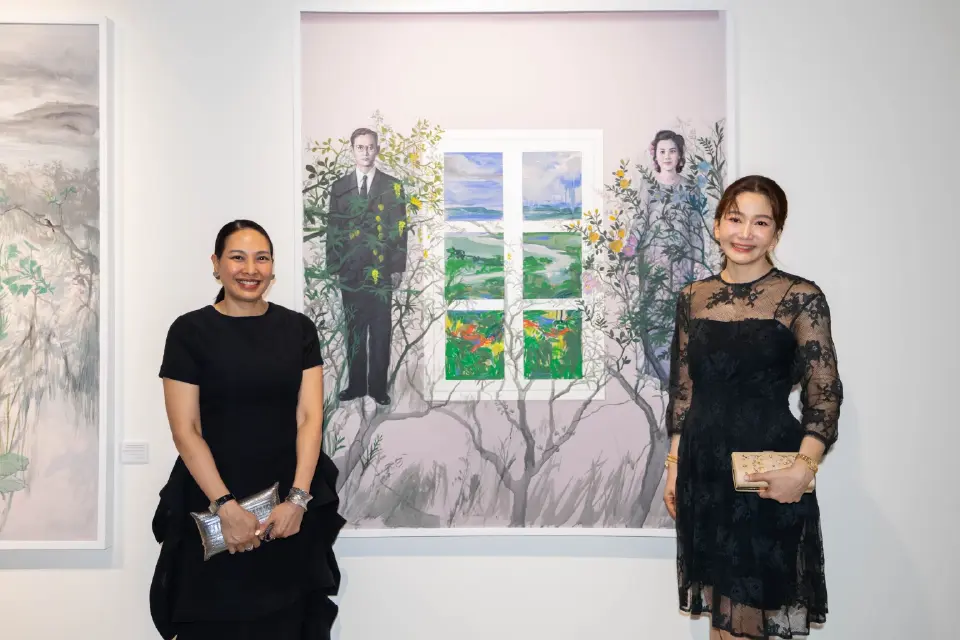2 ศิลปินแห่งชาติ เปิดนิทรรศการเฉลิมพระเกียรติ "พระพันปีหลวง" ที่สยามพารากอน
