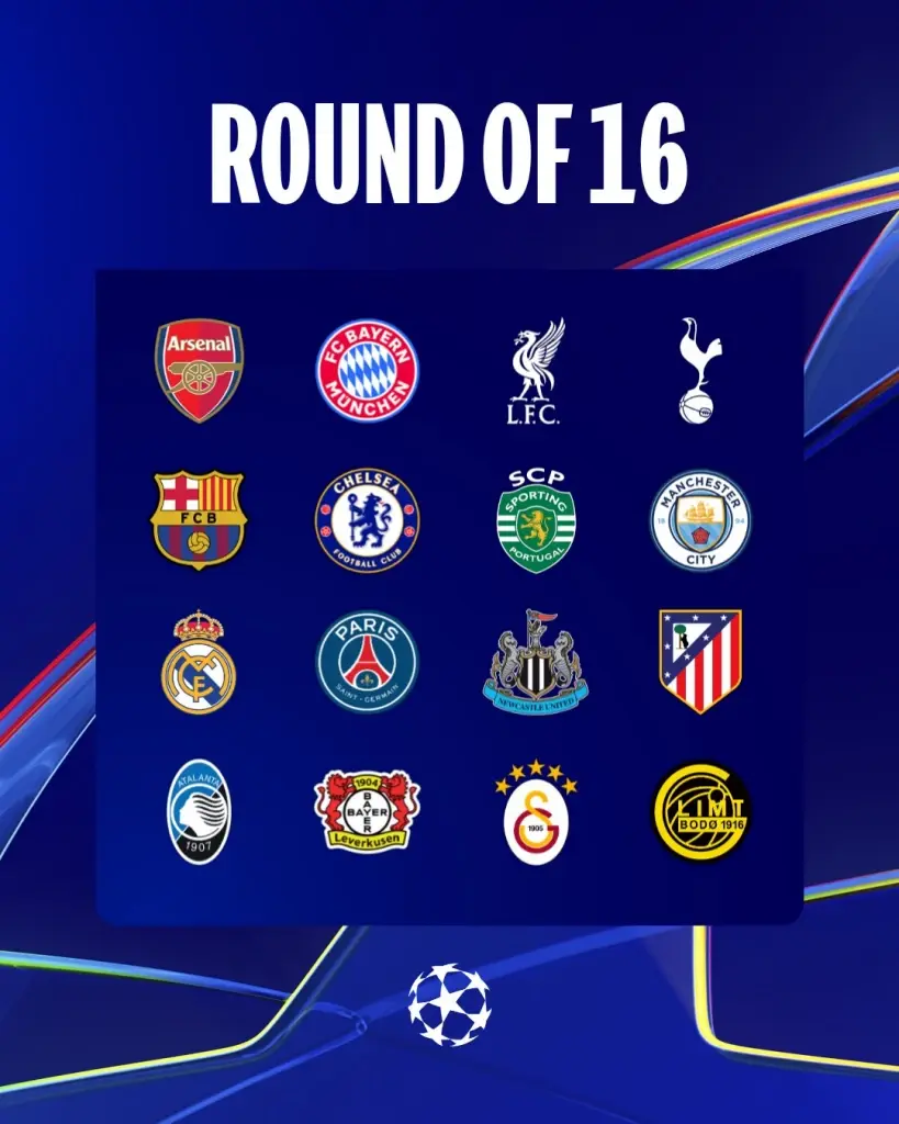 LIVE โปรแกรมถ่ายทอดสด การจับสลากศึกยูฟ่าแชมเปียนส์ลีก UCL รอบ 16 ทีมสุดท้าย เช็กช่องดูสด www.uefa.com -uefa.tv เวลา 18.00 น.