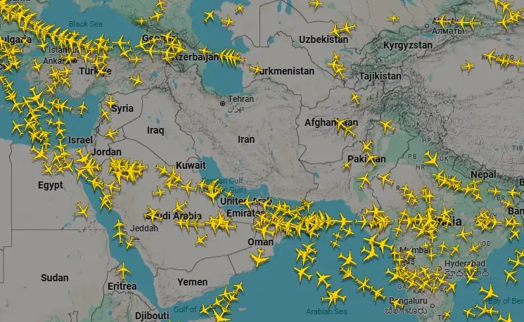 สายการบินทั่วโลกงดบินตะวันออกกลาง หลังสหรัฐฯ–อิสราเอลโจมตีอิหร่าน