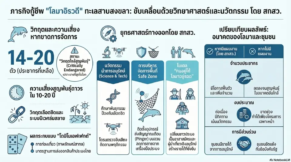 กางโรดแมป 5 ปี ทุ่ม 400 ล้าน กู้ชีพ ‘โลมาอิรวดี’ ลมหายใจของทะเลสาบสงขลา