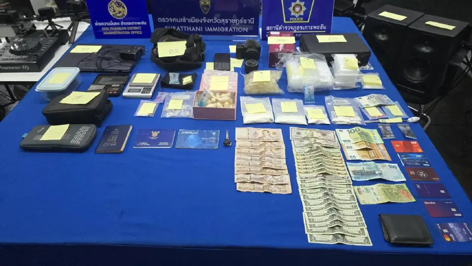 ตม.สุราษฎร์รวบพ่อค้ายาเสพติดชาวอิสราเอล พร้อมสมุนออสเตรเลีย