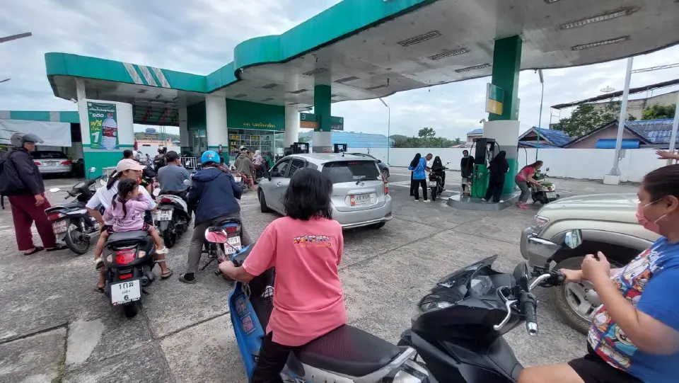 ประมวลภาพ ปั๊มน้ำมันทั่วประเทศป่วนหนัก จำกัดการซื้อ เซ่นสงครามตะวันออกกลาง